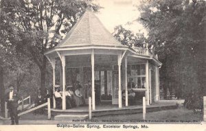 Excelsior Springs Missouri Sulpho-Saline Spring, Undivided Back Postcard U13401