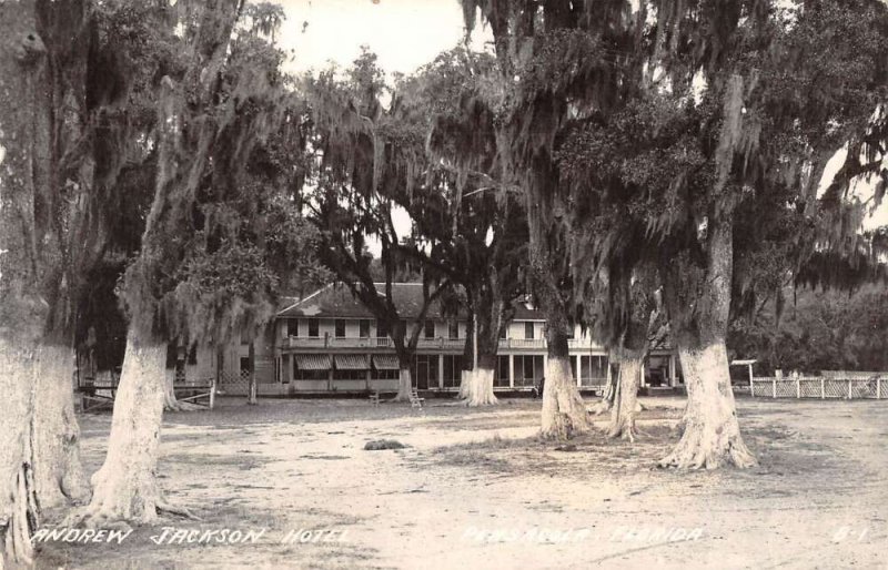 Pensacola Florida Andrew Jackson Hotel Real Photo Vintage Postcard AA30989 