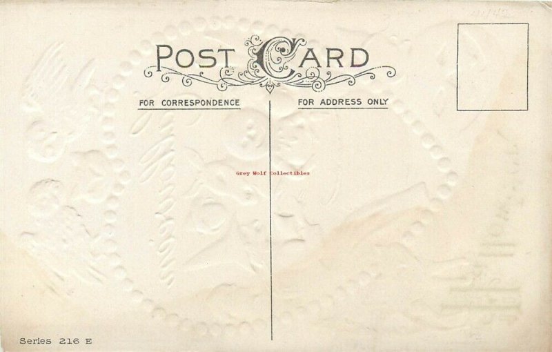 Halloween, Black Cat Owl, Witch, Characters, Stecher No. 216 E