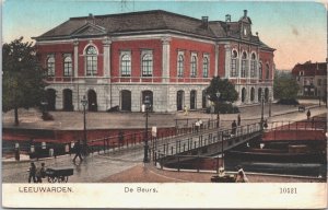 Netherlands Leeuwarden De Beurs Vintage Postcard 04.10