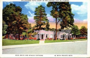Florida Tallahasse The Tallahassee Auto Court 1937
