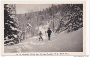 Skiing , Laurentian Woods , MONTREAL, Quebec , Canada , 20-40s