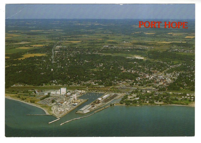 Large 5 X 7 Port Hope, Ontario, Oakman Aerial,  Postcard
