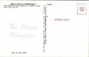 Vtg Postcard 1960s Fabulous Disneyland Aerial View  Mac Miller - Unused