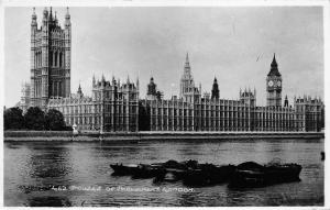BR61376 houses of parliament ship bateaux real photo  london uk