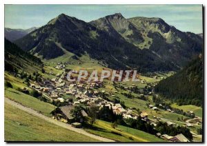 Modern Postcard Chatel Haute Savoie Station classee general view and the Mass...