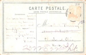 Le Pont de Galata Constantinople Turkey 1908 Missing Stamp 
