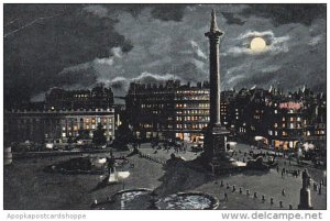 England London Trafalgar Square At Night