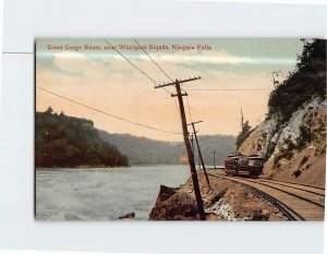 Postcard Great Gorge Route near Whirlpool Rapids Niagara Falls