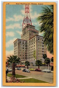 Phoenix Arizona AZ Postcard Hotel Westward Ho Building Exterior c1940's Vintage
