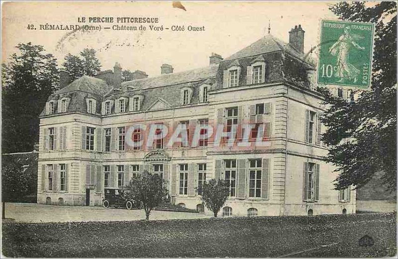 Postcard Old Remalard Orne Chateau de Vore West Coast