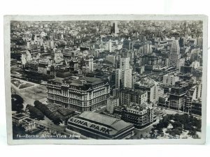 Buenos Aires Aerial View Luna Park Vintage Postcard