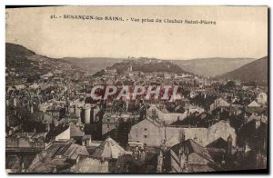 Old Postcard Besancon Les Bains View from the Bell Tower Saint Pierre