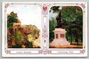 Civil War  Lookout Mountain  Chickamauga Park  Georgia  Postcard  1909