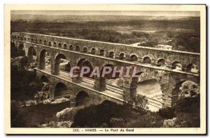 Old Postcard Nimes Pont du Gard