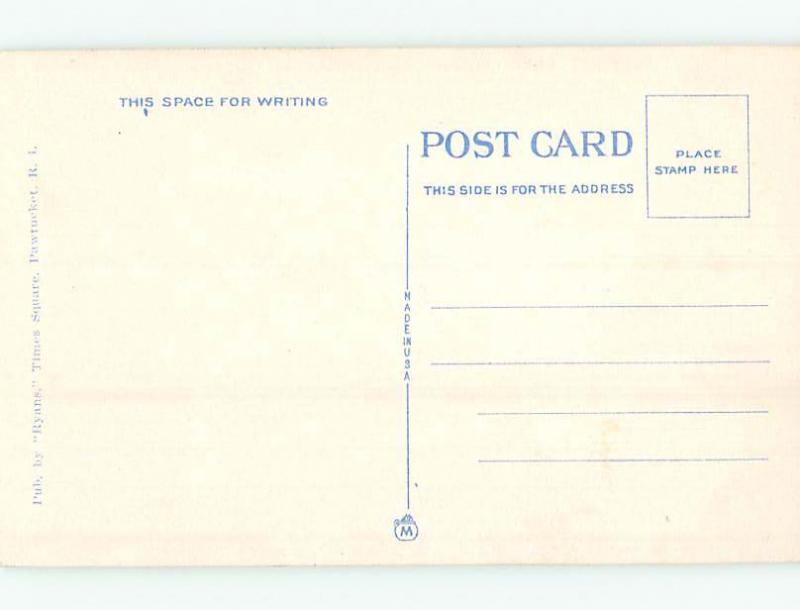 Unused W-Border NATHANIEL GREEN SCHOOL Pawtucket Rhode Island RI p0227