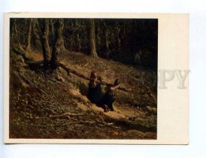 227893 FRANCE Jean Francois Millet firewood gatherers old russian postcard