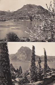 Switzerland Lugano Panorama 1957 Photo