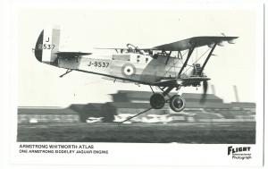 Armstrong Whitworth Atlas RP PPC Unposted From Flight International