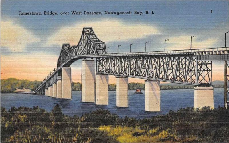 Jamestown Bridge, over West Passage, Narragansett Bay, Rhode Island