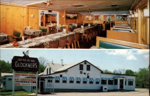 Bellingham Massachusetts MA Restaurant Interior View 1950s-60s Postcard