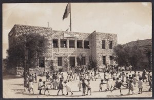 Palestine Jerusalem PC 1934 Swedish School SVENSKA SKOLAN - British Mandate