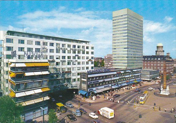 The Liberty Obelisk and Royal Hotel Copenhagen Denmark