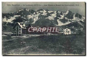 Old Postcard The Dauphine Lautaret Hotels and Massif Combeynot