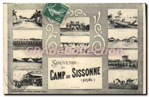 Old Postcard Remembrance Camp of Sissonne Aisne