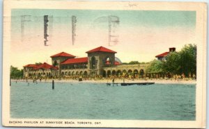 Postcard - Bathing Pavilion at Sunnyside Beach, Toronto, Ontario