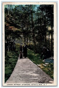 1934 Lovers Retreat Stamford Catskill Mountains New York NY Vintage Postcard