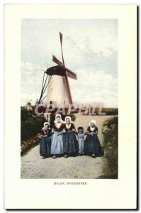 Postcard Old Mill Biggekerke Molen has Folklore wind