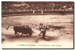 Old Postcard Bullfight Bullfight coat game