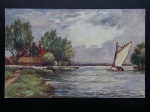 Norfolk Broads HORNING Purlingham Ferry c1905 Postcard by Boots Cash Chemist