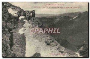 Luchon - The No L & # 39Escalette Near the Port of Venasque - Old Postcard