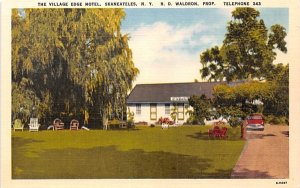 Village Edge Motel Skaneateles, New York Postcard