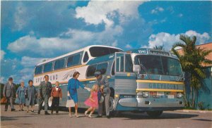Postcard 1950s Greyhound bus advertising Super Scenicruiser 23-5684