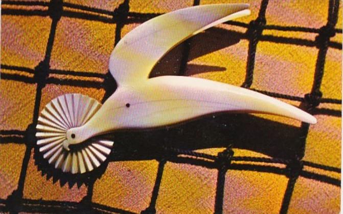 Massachusetts Cape Cod New Bedford Bird In Flight Whaling Museum 1968