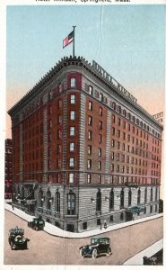 Vintage Postcard 1924 Hotel Kimball Towers Condominium Springfield Massachusetts