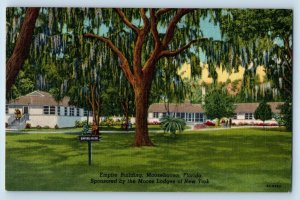 Moosehaven Florida Postcard Empire Building City Opportunity Field c1940 Vintage