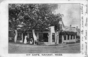 Nahant MA Ivy Cafe Note Scales Ice Cream In 1905, Postcard