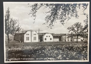 Mint RPPC Real Picture Postcard Graf Zeppelin LZ 127 Airship Hangar