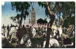 Old Postcard Scenes et Types Marche aux Legumes Algeria