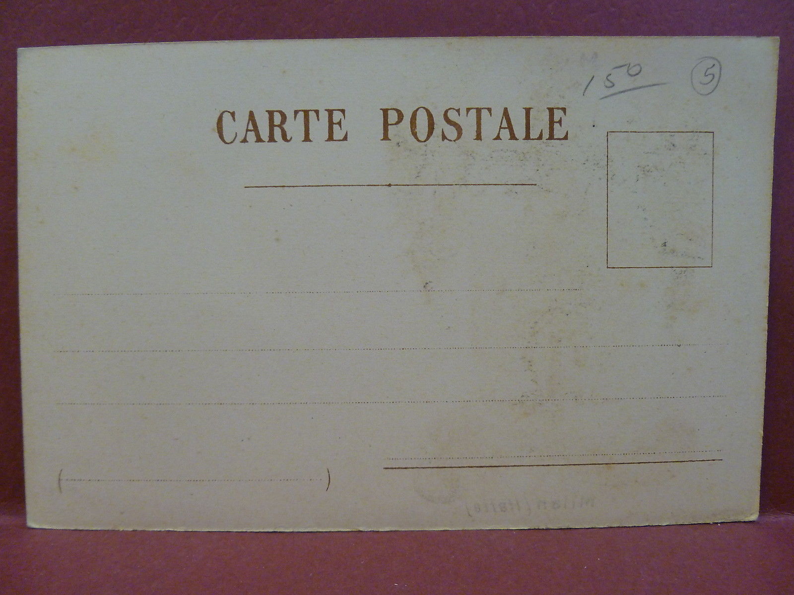 Old Postcard Italy Italian Family Crest Coat of Arms Leonino Milan