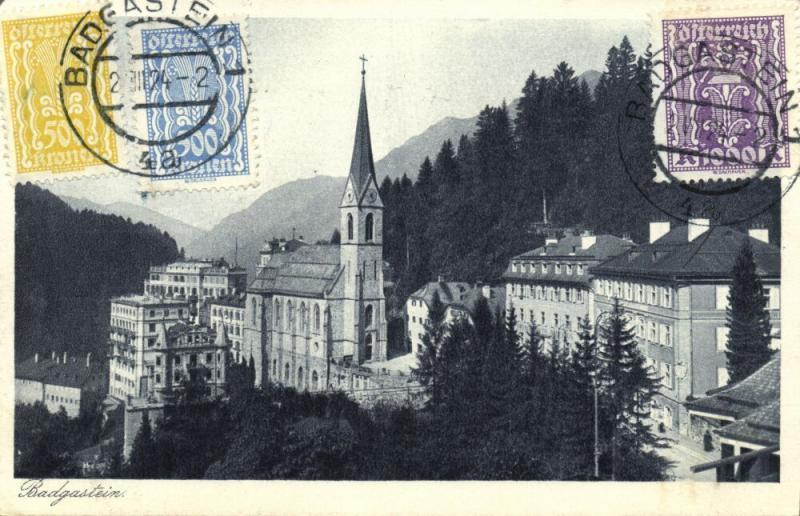 austria, BADGASTEIN, Preimskirche (1924) Stamps