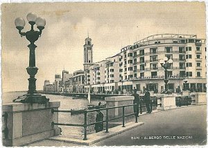 34295 vintage BARI City POSTCARD - HOTEL OF NATIONS 1952-