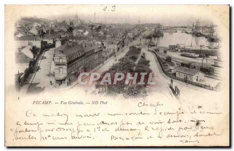 Fecamp - Vue Generale - Old Postcard