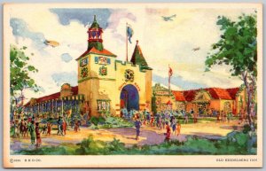 Century Of Progress Chicago Illinois World's Fair 1933 Postcard Heidelberg Inn