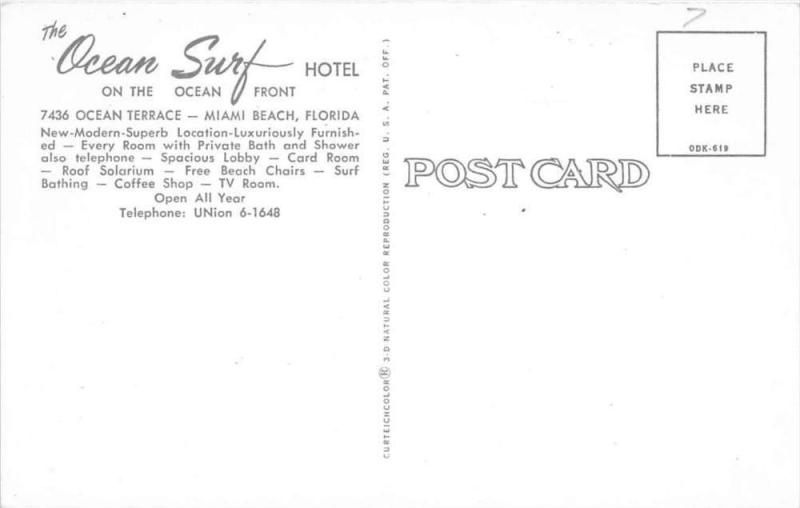 Florida  Miami Beach   Ocean Surf Hotel - Deco Style building