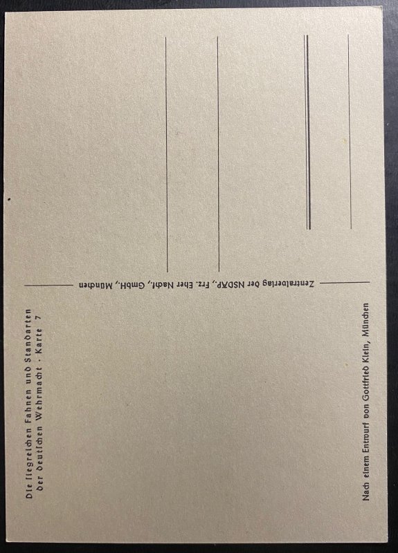 Mint Germany Picture Postcard cover Mountain Troops Wehrmacht forces